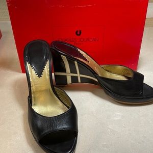 Charles Jourdan Mules,size 7.